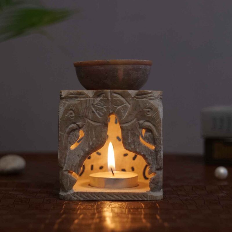 marble oil burner aroma oil diffuser essential oil burner and diffuser marble decorated new design handmade oil burner diffuser lamp