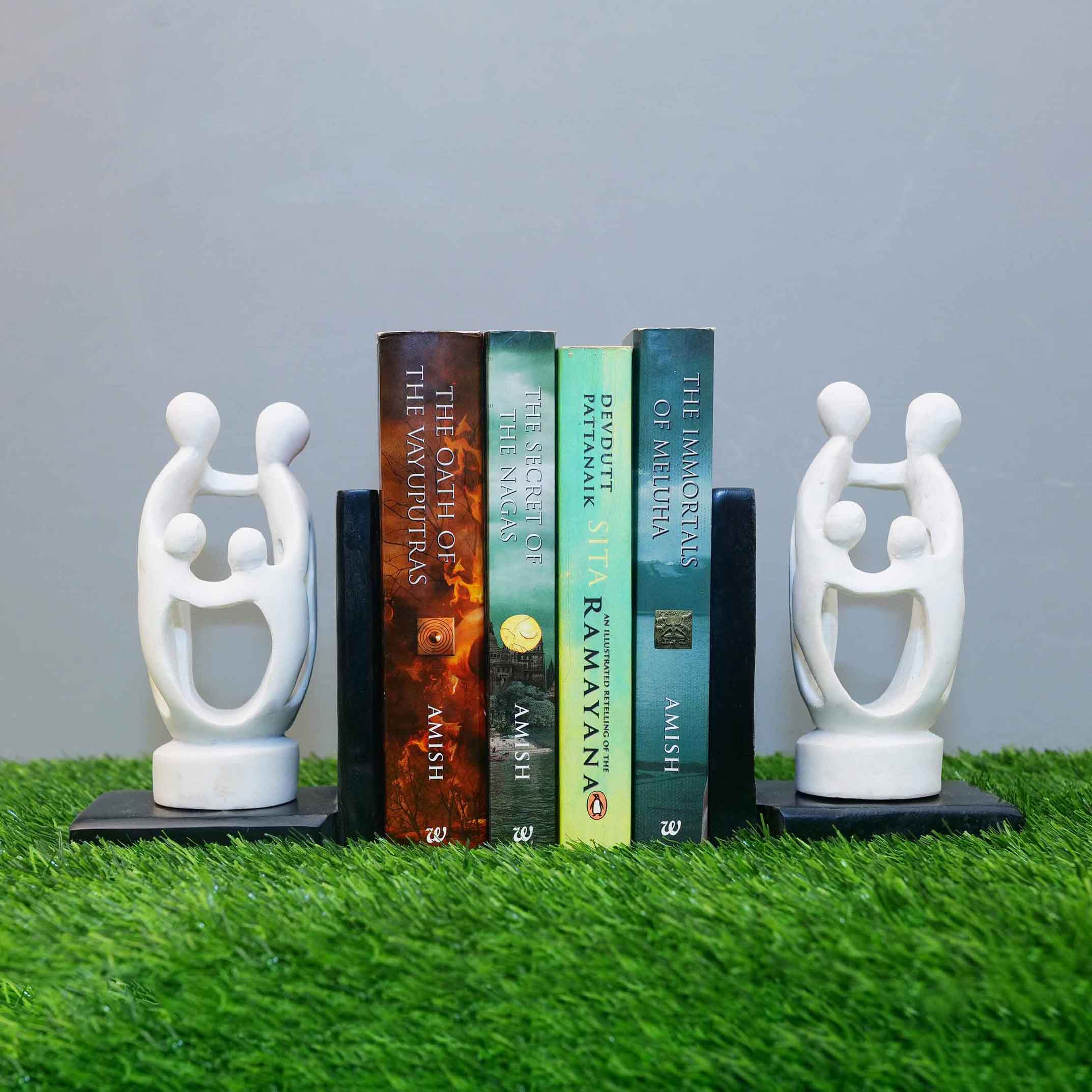 marble bookend for home and office décor bookend for shelves decorative bookends for kids book holder stand book stopper for home Shelf décor book organiser library décor