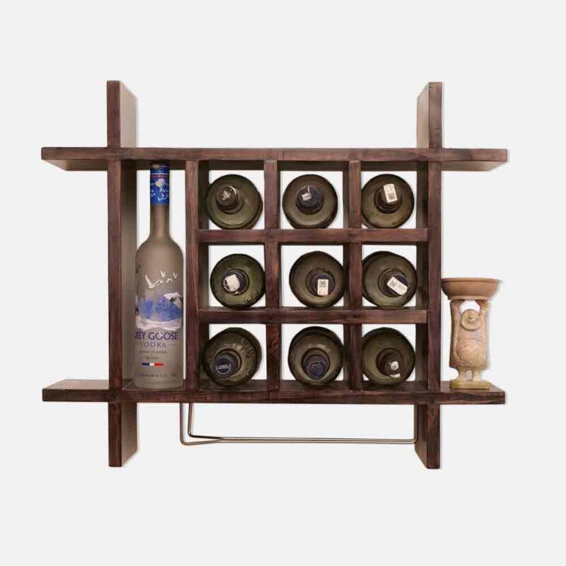 wall mounted wine rack wooden wine rack holder wine storage oganizer bottle rack wooden stackable wine bottle holder organizer display shelf storage rack wine organizer for home kitchen & pubs