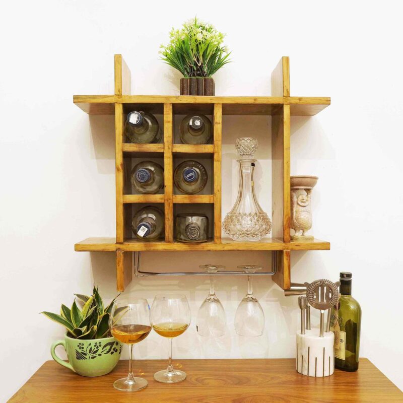 wall mounted wine rack wooden wine rack holder wine storage oganizer bottle rack wooden stackable wine bottle holder organizer display shelf storage rack wine organizer for home kitchen & pubs