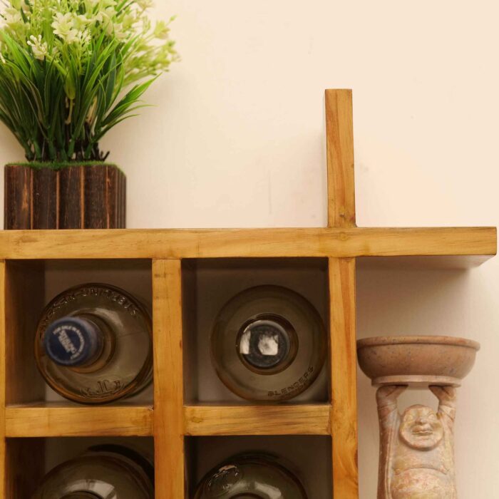 wall mounted wine rack wooden wine rack holder wine storage oganizer bottle rack wooden stackable wine bottle holder organizer display shelf storage rack wine organizer for home kitchen & pubs