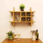 wall mounted wine rack wooden wine rack holder wine storage oganizer bottle rack wooden stackable wine bottle holder organizer display shelf storage rack wine organizer for home kitchen & pubs