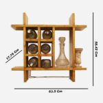 wall mounted wine rack wooden wine rack holder wine storage oganizer bottle rack wooden stackable wine bottle holder organizer display shelf storage rack wine organizer for home kitchen & pubs