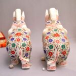 Marble elephant elephant pair marble elephant statue elephant for home decor elephant showpiece elephant for vastu Living room décor Diwali décor items statue for home decor Figurines Marble Idols Ganesh idols Elephant idols