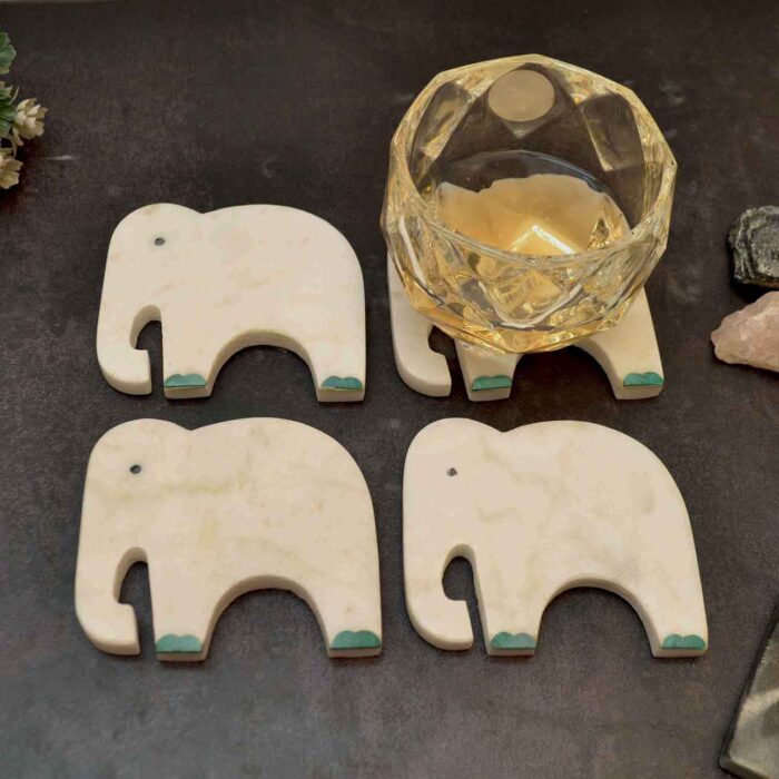 coasters tea coasters set of 6 coasters set of 6 coasters with stand coasters with holder coasters handmade coasters hand painted coasters indian coasters luxury coasters rajasthani coasters round marble coasters set of 6