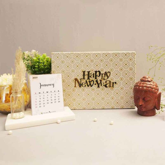 Marble Buddha Head New Year Gifts Gift Hampers 2025 New Year