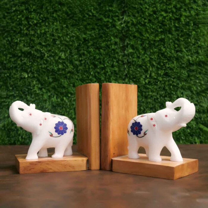 marble and wood bookend for home and office décor bookend for shelves decorative bookends for kids book holder stand book stopper for home
