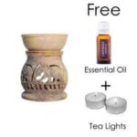 marble oil burner aroma oil diffuser essential oil burner and diffuser marble decorated new design handmade oil burner diffuser lamp