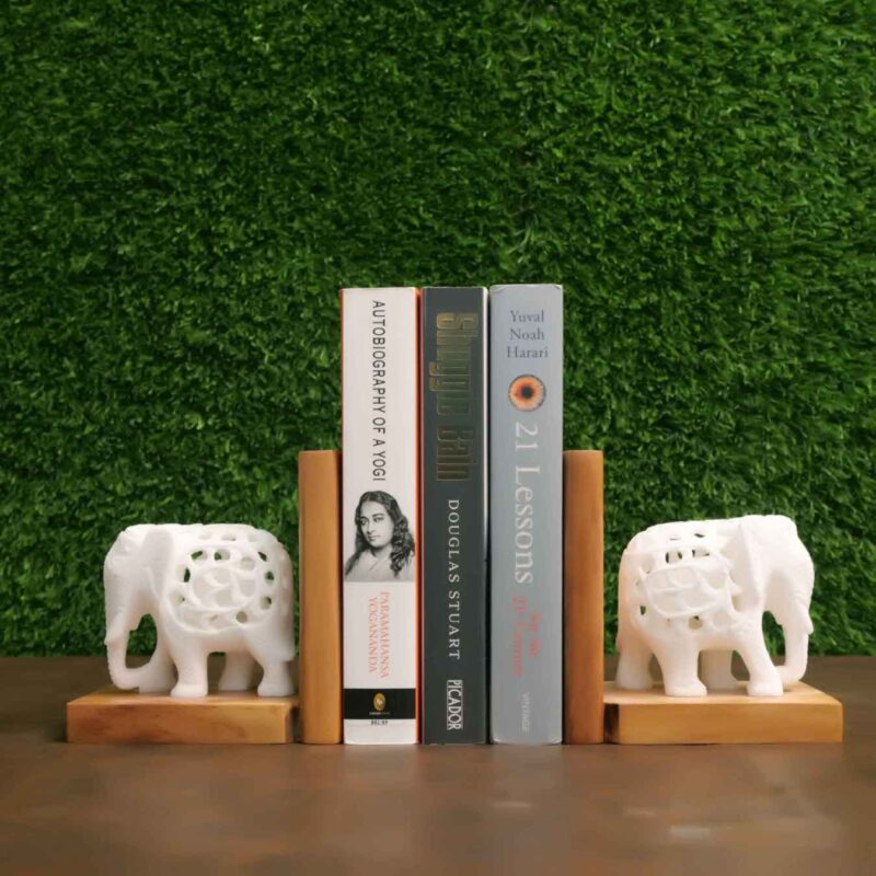 marble and wood bookend for home and office décor bookend for shelves decorative bookends for kids book holder stand book stopper for home