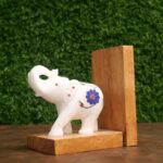 marble and wood bookend for home and office décor bookend for shelves decorative bookends for kids book holder stand book stopper for home