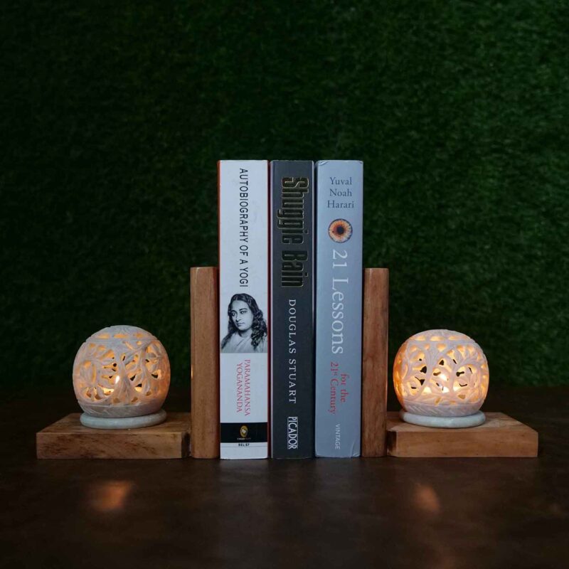 marble and wood bookend for home and office décor bookend for shelves decorative bookends for kids book holder stand book stopper for home