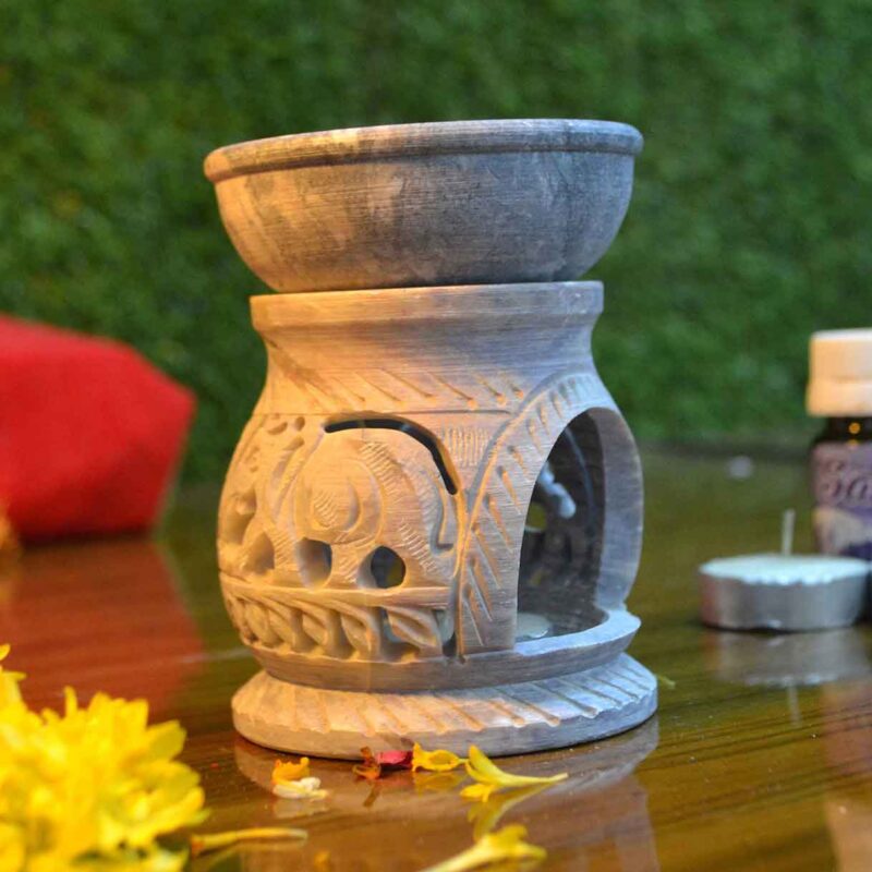 marble oil burner aroma oil diffuser essential oil burner and diffuser marble decorated new design handmade oil burner diffuser lamp