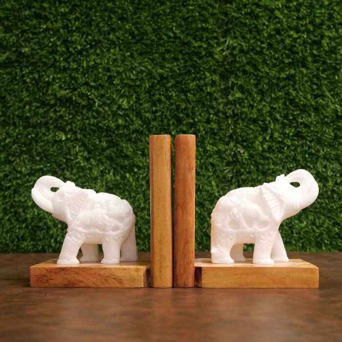 Bookends wood and marble bookend for home and office décor bookend for shelves decorative bookends for kids book holder stand book stopper for home bookend bracket shelves book organiser