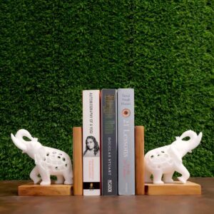 marble and wood bookend for home and office décor bookend for shelves decorative bookends for kids book holder stand book stopper for home
