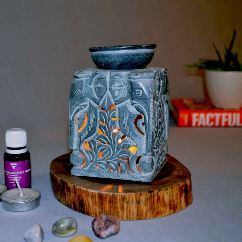 marble oil burner aroma oil diffuser essential oil burner and diffuser marble decorated new design handmade oil burner diffuser lamp