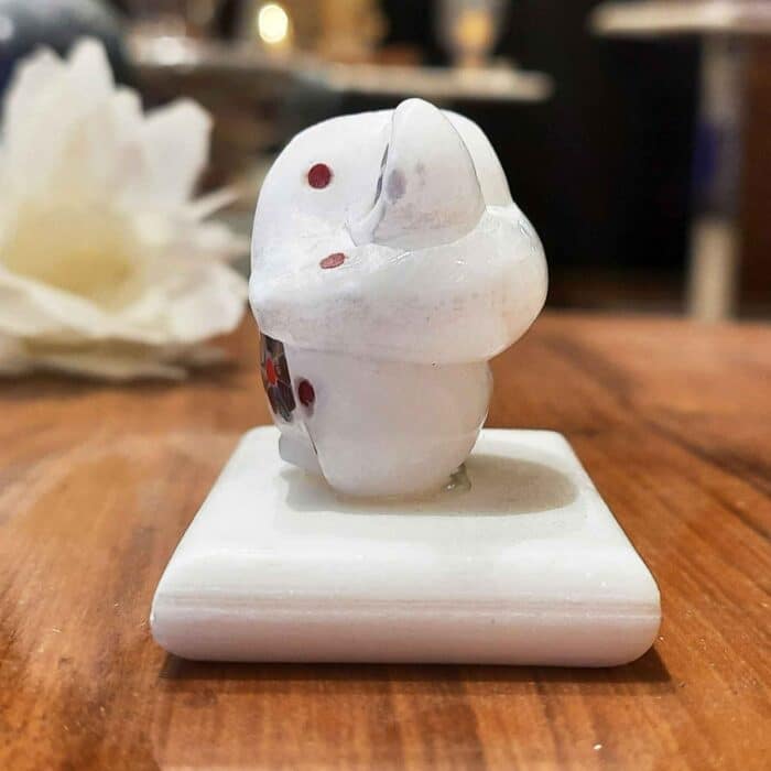 Idol Ganesha Ganesh Idol Marble car dashboard idol car idol for dashboard figurines semi precious stone idol for car dashboard white marble idol Ganesh marble idol