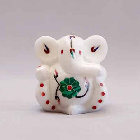 Idol Ganesha Ganesh Idol Marble car dashboard idol car idol for dashboard figurines semi precious stone idol for car dashboard white marble idol Ganesh marble idol