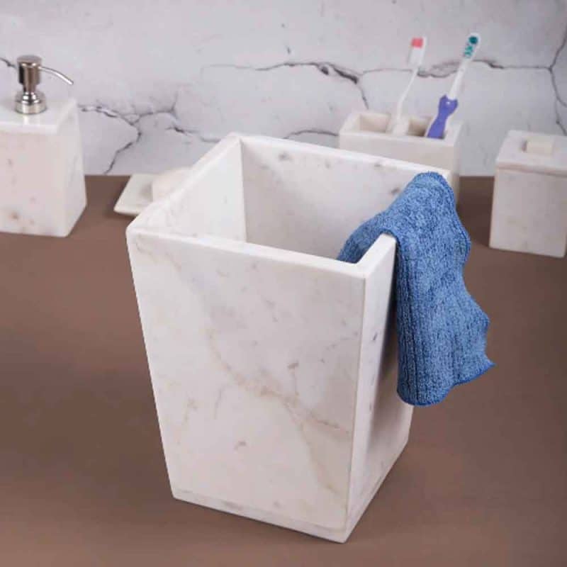 Marble Trash Bin, Trash Bin, dustbin