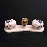 marble incense holder incense burner Decorative agarbatti stand pooja room accessories incense ash catcher brass incense holder Incense Stick Holder With Ash Catcher Incense Stick Holder Agarbatti Stand decorative incense holder small incense holder home decor meditation spiritual gift aromatherapy