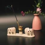 marble incense holder incense burner Decorative agarbatti stand pooja room accessories incense ash catcher brass incense holder Incense Stick Holder With Ash Catcher Incense Stick Holder Agarbatti Stand decorative incense holder small incense holder home decor meditation spiritual gift aromatherapy