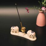 marble incense holder incense burner Decorative agarbatti stand pooja room accessories incense ash catcher brass incense holder Incense Stick Holder With Ash Catcher Incense Stick Holder Agarbatti Stand decorative incense holder small incense holder home decor meditation spiritual gift aromatherapy