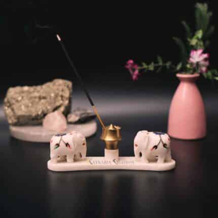 marble incense holder incense burner Decorative agarbatti stand pooja room accessories incense ash catcher brass incense holder Incense Stick Holder With Ash Catcher Incense Stick Holder Agarbatti Stand decorative incense holder small incense holder home decor meditation spiritual gift aromatherapy