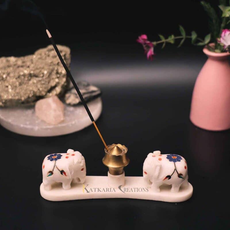 marble incense holder incense burner Decorative agarbatti stand pooja room accessories incense ash catcher brass incense holder Incense Stick Holder With Ash Catcher Incense Stick Holder Agarbatti Stand decorative incense holder small incense holder home decor meditation spiritual gift aromatherapy