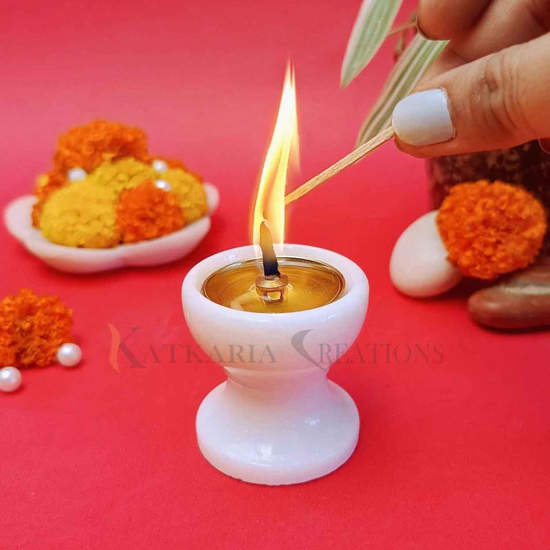 Diya marble diya diya for puja brass diya marble diya set akhand jyoti diya oil Lamp Diya diya lamp diya for mandir Tealight Diya