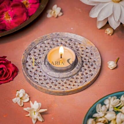 Tea Light holder, Marble Candle Holder, Mandala Tea Light Candle Holder, Candle Holder