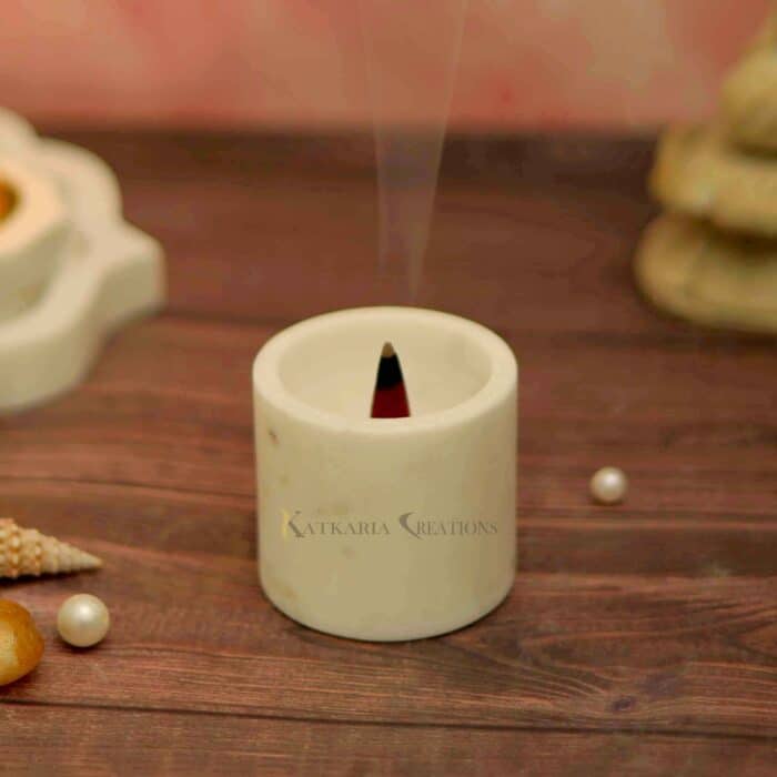 Agarbatti Stand Marble Incense Stick holder incense holder with ash catcher incense holder marble round incense holder marble decorative incense holder small incense holder incense holder incense holder marble round