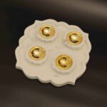 Diya, Marble Diya, Marble Diya with brass, marble tray , Serving Tray, Diwali Gift Hamper, Diwali Gifts, Corporate Gifts