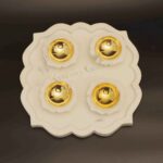 Diya, Marble Diya, Marble Diya with brass, marble tray , Serving Tray, Diwali Gift Hamper, Diwali Gifts, Corporate Gifts