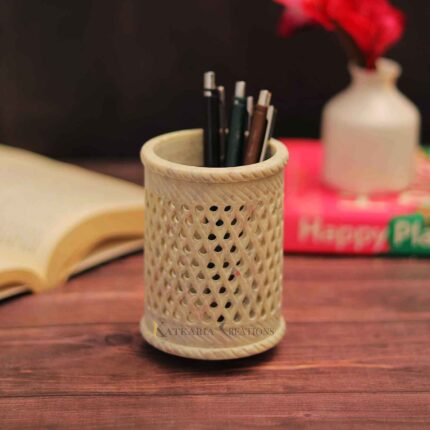 pen stand organizer for kitchen storage study table marble makeup brush organizer card holder pen holder stand new design decorated printed