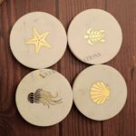 Marble coasters set Brass Inlay Coasters Tea Coasters handmade coasters luxury coasters coaster set decorative coasters White marble coasters decorative coasters handcrafted drinkware protection luxury home décor stone
