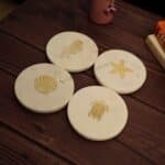 Marble coasters set Brass Inlay Coasters Tea Coasters handmade coasters luxury coasters coaster set decorative coasters White marble coasters decorative coasters handcrafted drinkware protection luxury home décor stone