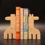 marble bookends, elephant bookends, decorative book holders, white marble bookends, stone bookends