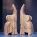 marble bookends, elephant bookends, decorative book holders, white marble bookends, stone bookends