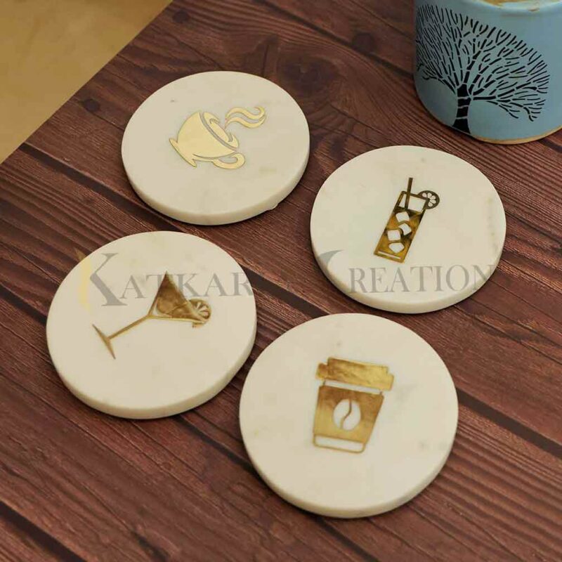 marble coaster set, white marble coasters, tea coaster, table coaster, decorative coasters, marble coaster, coaster set for cups