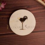 marble coaster set, white marble coasters, tea coaster, table coaster, decorative coasters, marble coaster, coaster set for cups