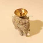 marble elephant diya, brass diya, agarbatti holder, incense stick holder, marble elephant statue, elephant figurine, brass incense stand, marble incense holder Marble Diya diya for puja Agarbatti Stand