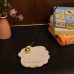 marble incense holder incense burner Decorative agarbatti stand pooja room accessories incense ash catcher brass incense holder Incense Stick Holder With Ash Catcher Incense Stick Holder Agarbatti Stand decorative incense holder small incense holder home decor meditation spiritual gift aromatherapy
