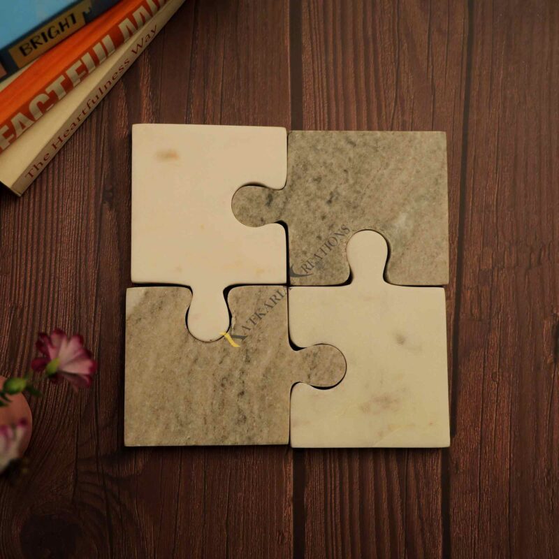Marble coaster set Brass Inlay Coaster Tea Coasters luxury coaster coaster set White marble coasters drinkware protection