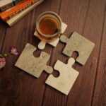Marble coaster set Brass Inlay Coaster Tea Coasters luxury coaster coaster set White marble coasters drinkware protection